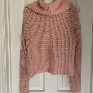 Moschino Soft Pink Cowl Neck Sweater